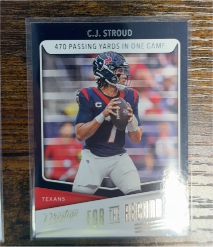 2024 Panini Prestige For The Record #FR-CJS C.J. Stroud — front