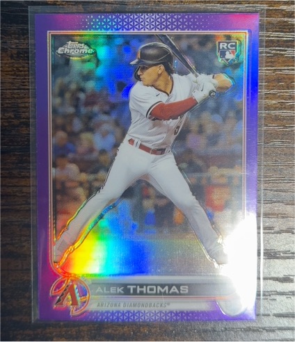 2022 Topps Chrome Update #USC12 Alek Thomas — front