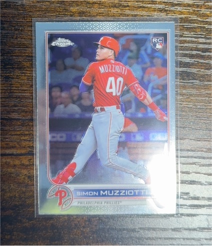 2022 Topps Chrome Update #USC158 Simon Muzziotti — front