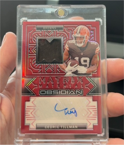 2024 Panini Obsidian #MMA-CTN Cedric Tillman — front
