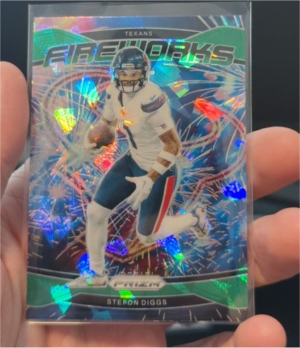 2024 Panini Prizm Fireworks #9 Stefon Diggs — front