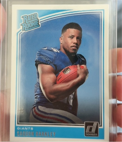 2018 Panini Donruss #306 Saquon Barkley — front