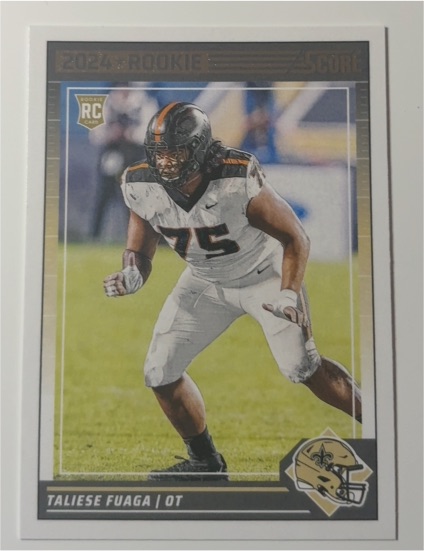 2024 Panini Score #313 Taliese Fuaga — front