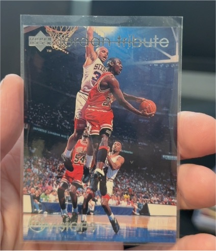1997 Upper Deck Jordan Tribute #MJ11 Michael Jordan — front