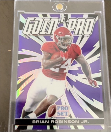 2022 Leaf Pro Set Goin' Pro #GP-BRJ Brian Robinson Jr. — front