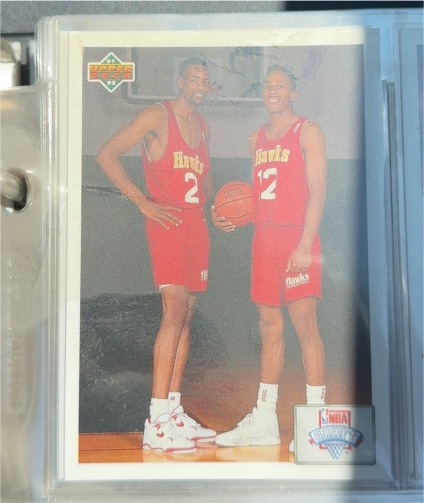 1991 Upper Deck #1 Stacey Augmon / Rodney Monroe — front