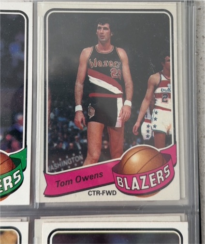 1979 Topps Basketball #102 Tom Owens — front