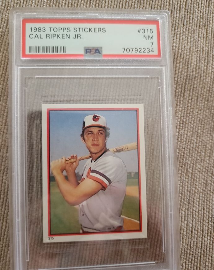 1983 Topps Stickers #315 Cal Ripken Jr. — front