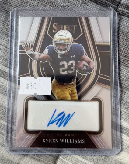 2022 Panini Select Draft Picks #RS-KWI Kyren Williams — front