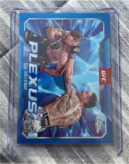 2025 Topps Chrome UFC Plexus #PLX-12 Max Holloway — front