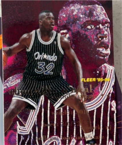 1995-96 Fleer #130 Shaquille O'Neal — front