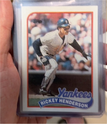 1989 Topps #380 Rickey Henderson — front