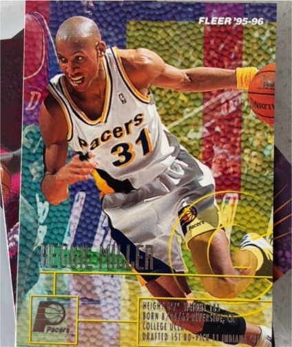 1995-96 Fleer #76 Reggie Miller — front