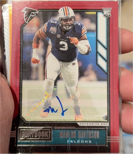 2020 Panini Playbook #185 Marlon Davidson — front