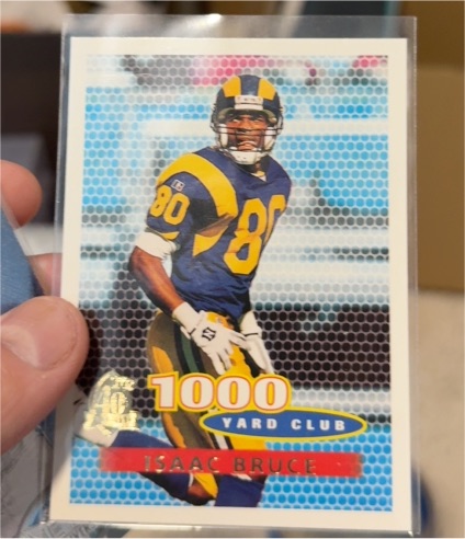 1996 Topps #242 Isaac Bruce — front