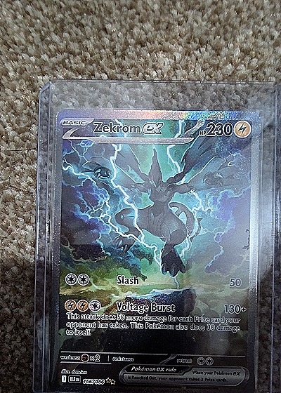 2022 Pokémon TCG Scarlet & Violet Black Bolt Zekrom EX 166/086 — front