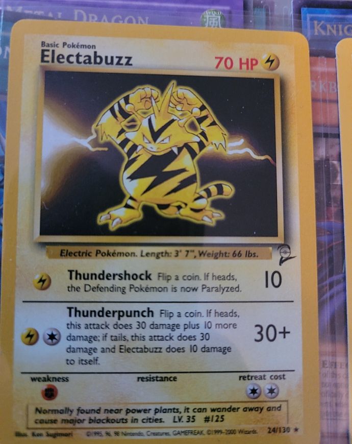 1999 Pokémon Base Set #20 Electabuzz — front