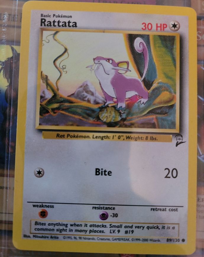 1999 Pokémon Base Set #61 Rattata — front