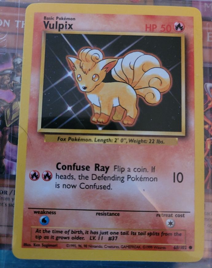1999 Pokémon Base Set #68 Vulpix — front