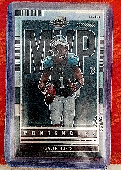 2021 Panini Contenders MVP Contenders #MVP-JHU Jalen Hurts — front