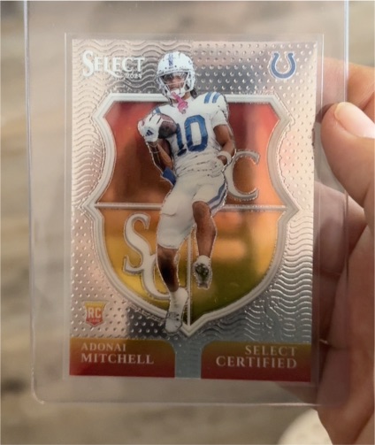 2024 Panini Select #18 Adonai Mitchell — front
