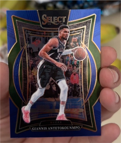 2024-25 Panini Select #43 Giannis Antetokounmpo Blue Concourse — front