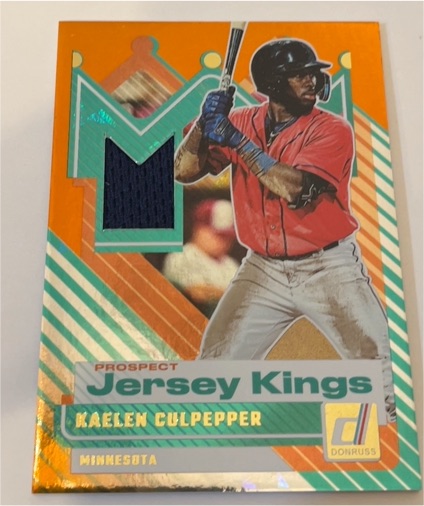 2025 Donruss Prospect Jersey Kings #PJK-KC Kaelen Culpepper — front