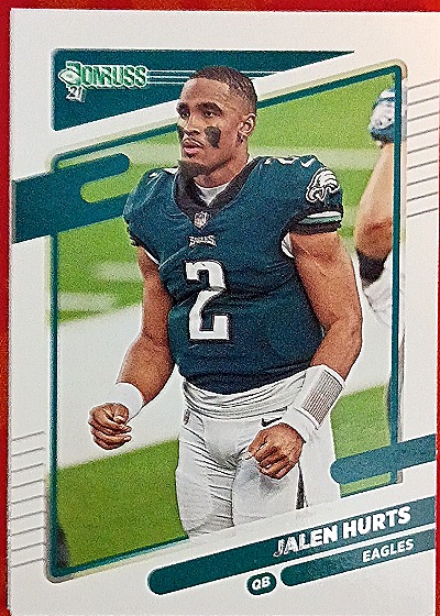 2021 Donruss #108b Jalen Hurts No Helmet — front