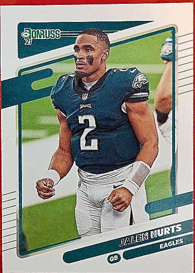 2021 Donruss #108b Jalen Hurts No Helmet — front