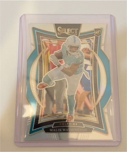 2024 Panini Select #71 Malik Washington Silver Prizm Die-Cut Rookie — front