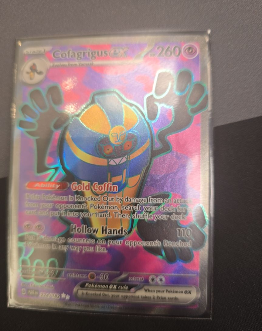 2023 Pokémon Paradox Rift #224 Cofagrigus ex — front