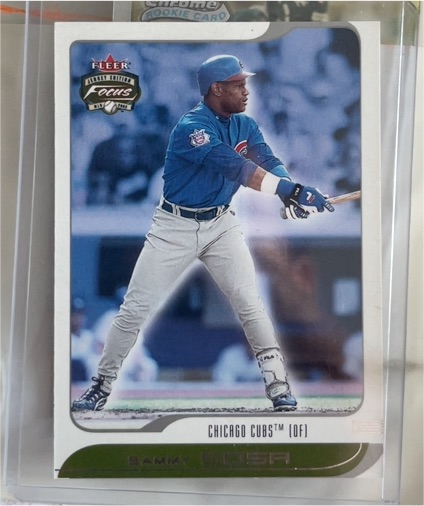 2002 Fleer Focus Jersey Edition #140 Sammy Sosa — front