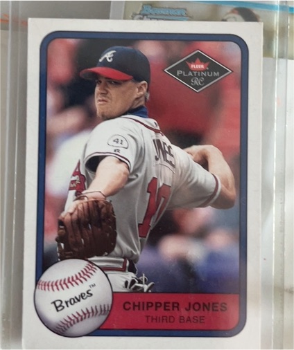 2001 Fleer Platinum #338 Chipper Jones — front