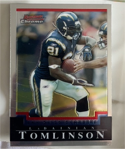 2004 Bowman Chrome #50 LaDainian Tomlinson — front