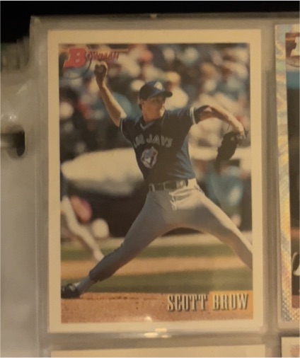 1993 Bowman #435 Scott Brow — front