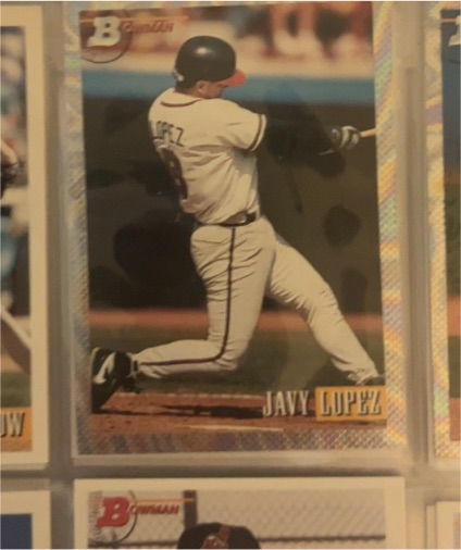 1993 Bowman #343 Javy Lopez — front