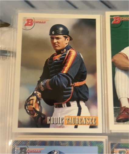 1993 Bowman #476 Eddie Taubensee — front