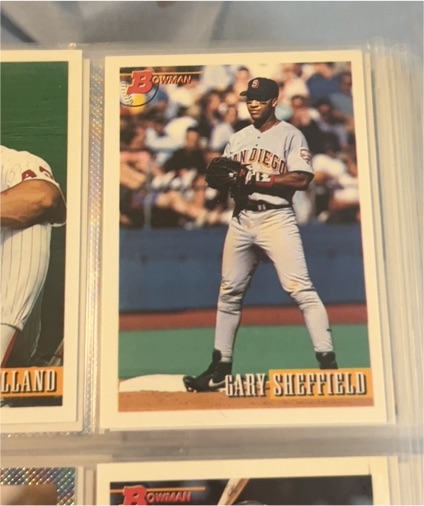 1993 Bowman #490 Gary Sheffield — front