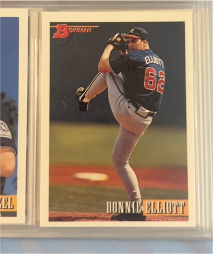 1993 Bowman Donnie Elliott — front
