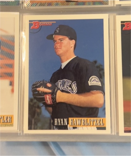 1993 Bowman #64 Ryan Hawblitzel — front