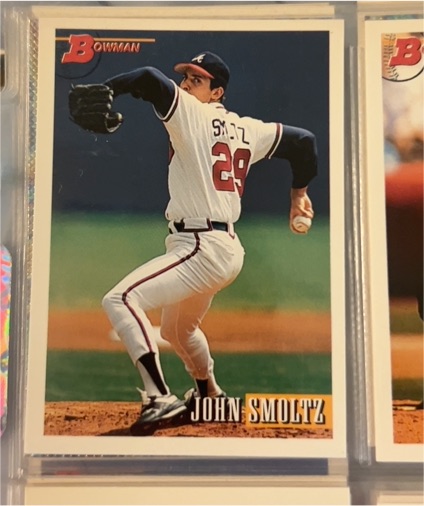 1993 Bowman #494 John Smoltz — front
