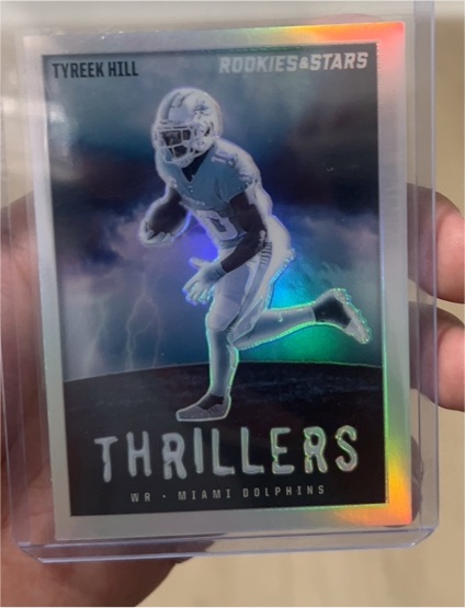 2023 Panini Rookies & Stars Thrillers Silver Prizm #TH-19 Tyreek Hill — front