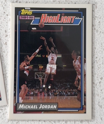 1991-92 Topps Highlight #3 Michael Jordan — front