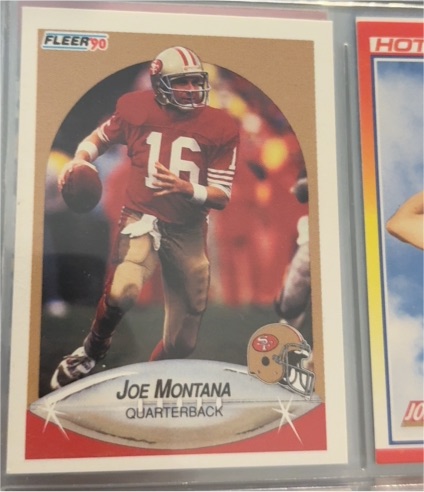 1990 Fleer #10 Joe Montana — front