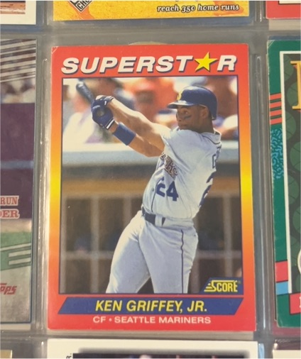 1992 Score Superstar #1 Ken Griffey Jr. — front