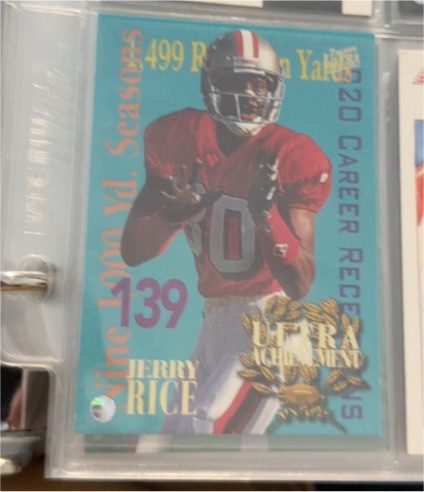 1995 Fleer Ultra Achievement #5 Jerry Rice — front