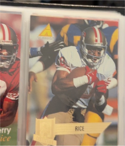 1995 Pinnacle Club Collection #192 Jerry Rice — front