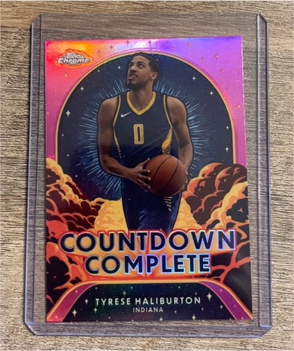 2024-25 Topps Chrome #CC-3 Tyrese Haliburton Countdown Complete — front