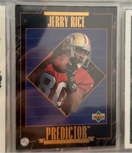 1995 Upper Deck Predictor #RP21 Jerry Rice — front