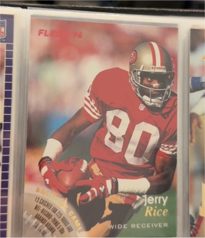 1996 Fleer #126 Jerry Rice — front